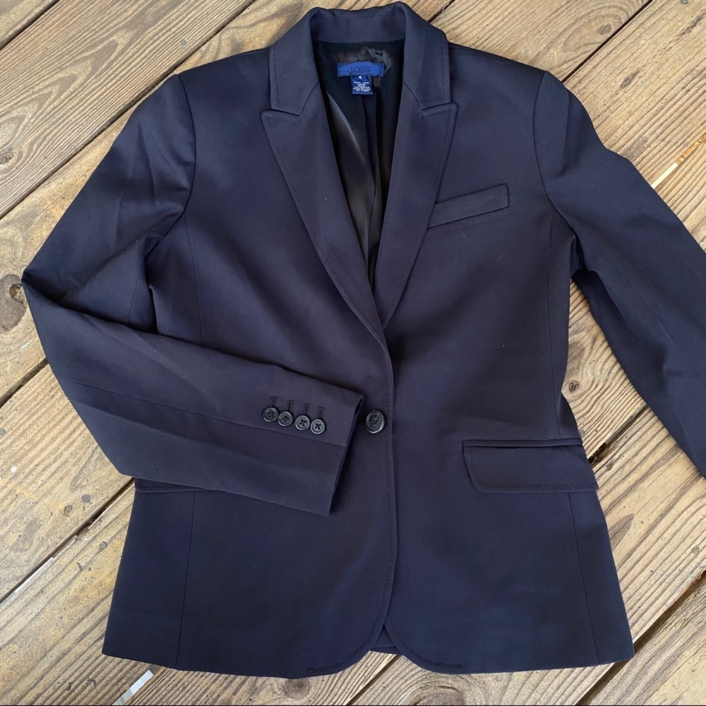 J. Crew black blazer wool sz 4